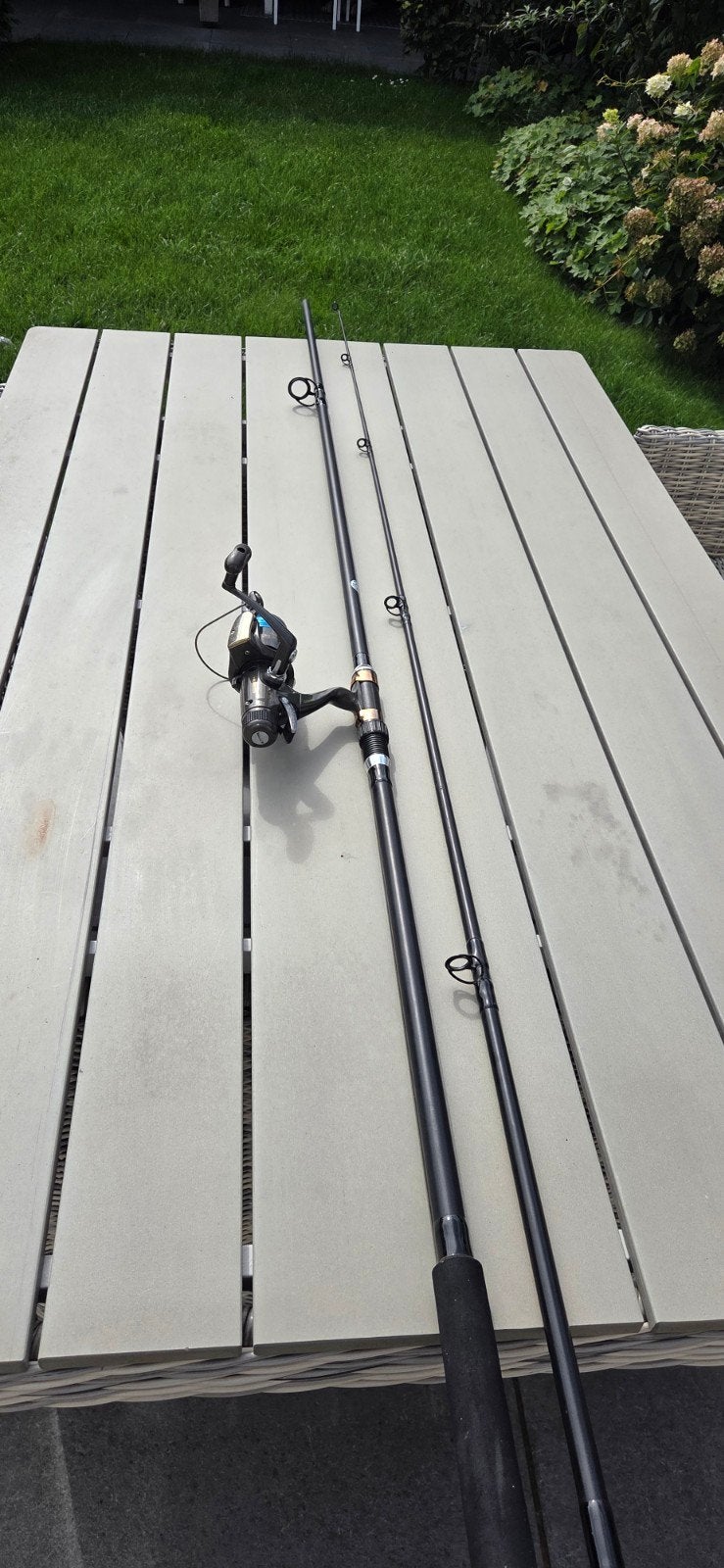 ultimate karperhengel incl. Spro 440, Watersport en Boten, Ophalen, Werphengel