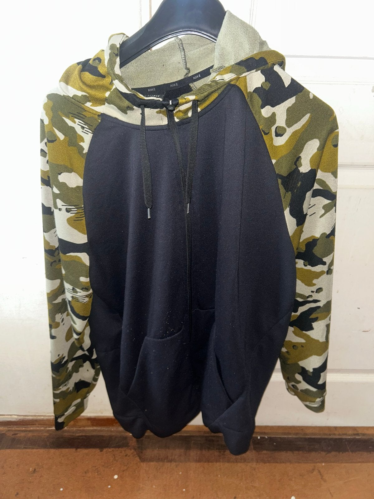 Nike Dri-FIT Hoodie Camouflage Zwart XL, Verzenden, Gedragen, Maat 56/58 (XL), Meerkleurig