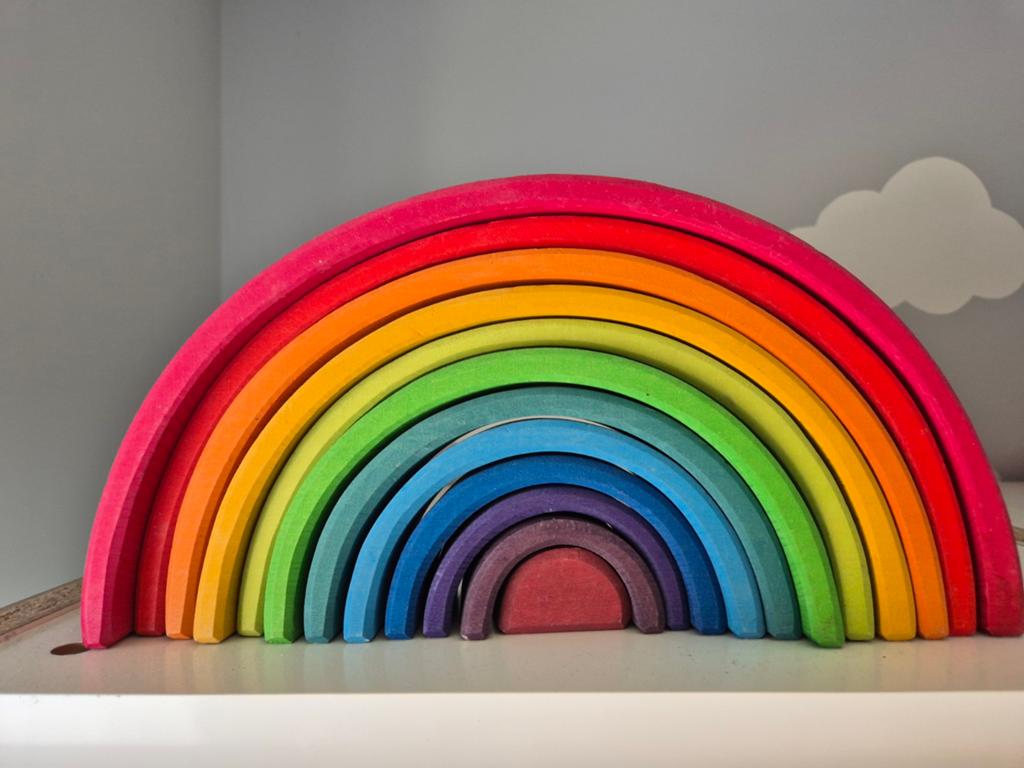 Grimm's grote regenboog, Kinderen en Baby's, Speelgoed | Houten speelgoed, Ophalen of Verzenden, Zo goed als nieuw