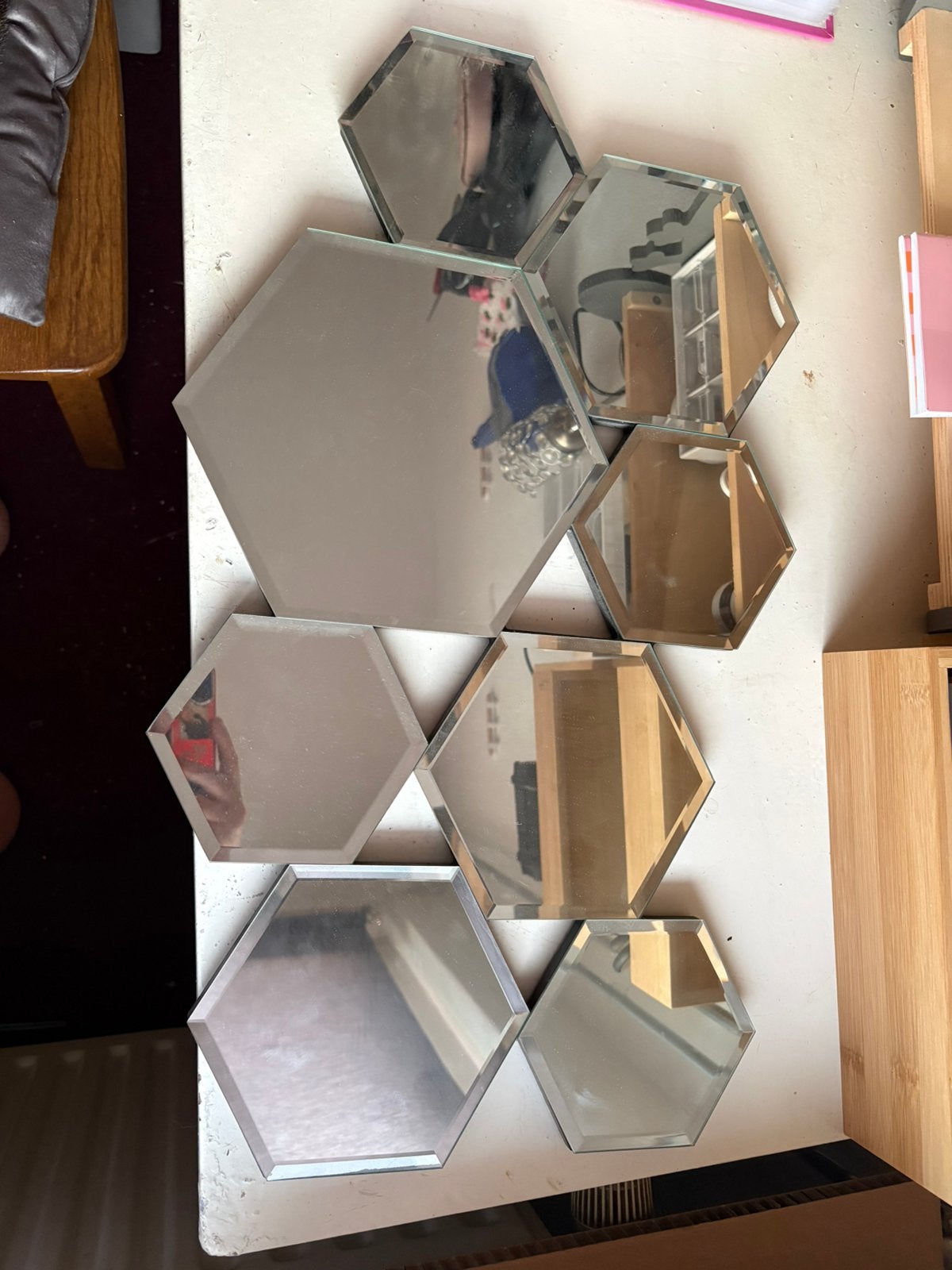 Wand spiegel, Ophalen, Minder dan 50 cm, Zo goed als nieuw, Minder dan 100 cm