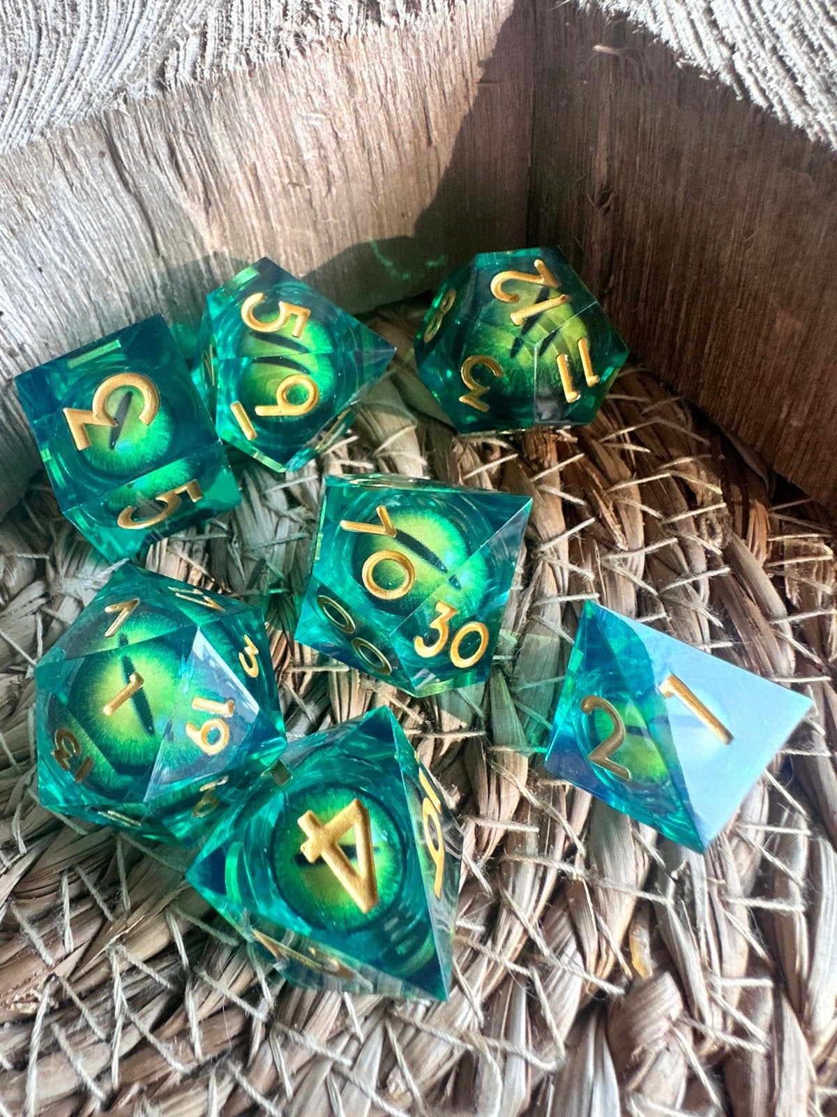 DND dice / draken oog / dobbelstenen / D&D / RPG / nieuw, Ophalen of Verzenden, Nieuw