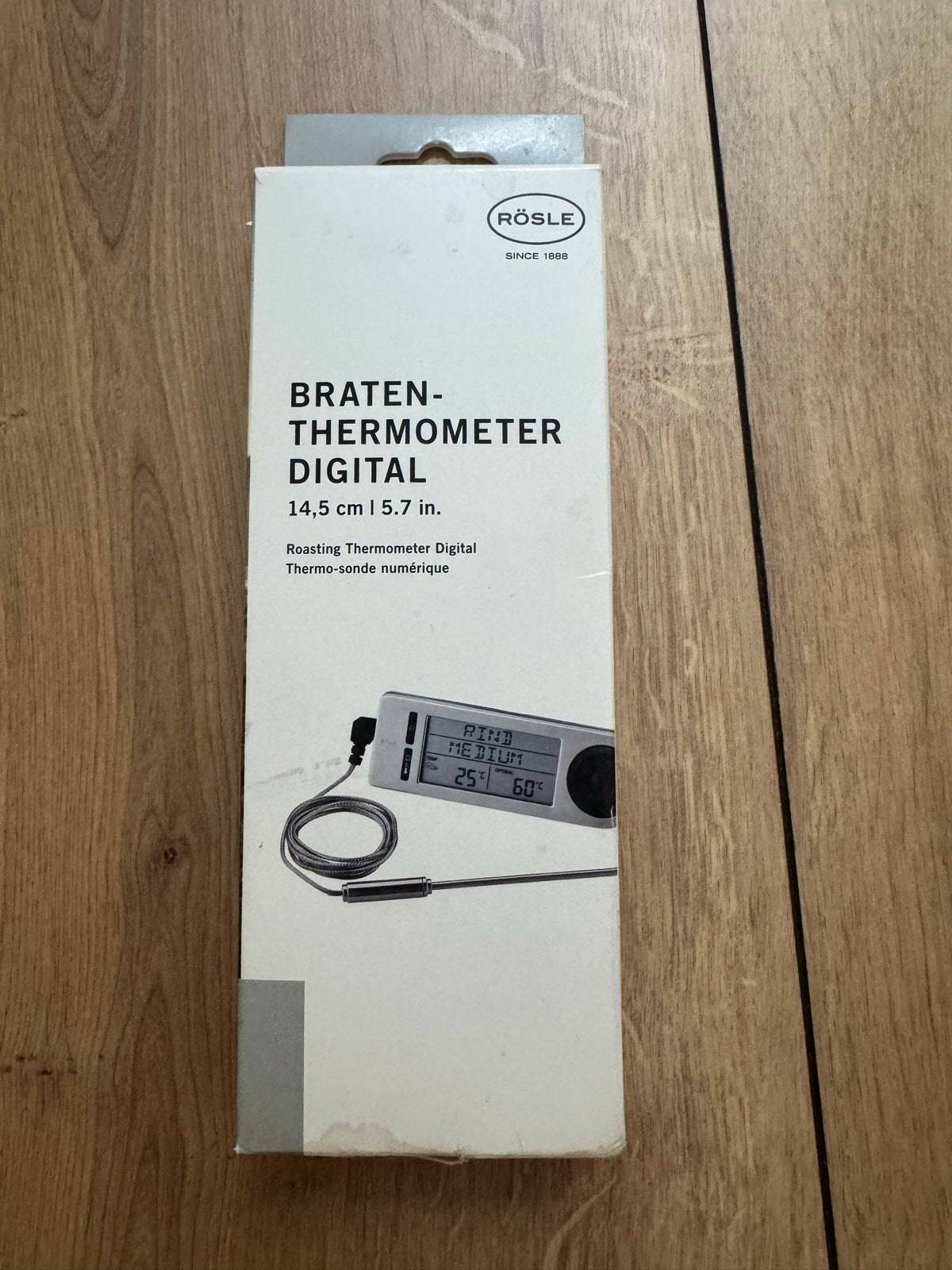 Rösle Digitale Braadthermometer - Vleesthermometer, Nieuw, Metaal, Voedselthermometer, Overige merken