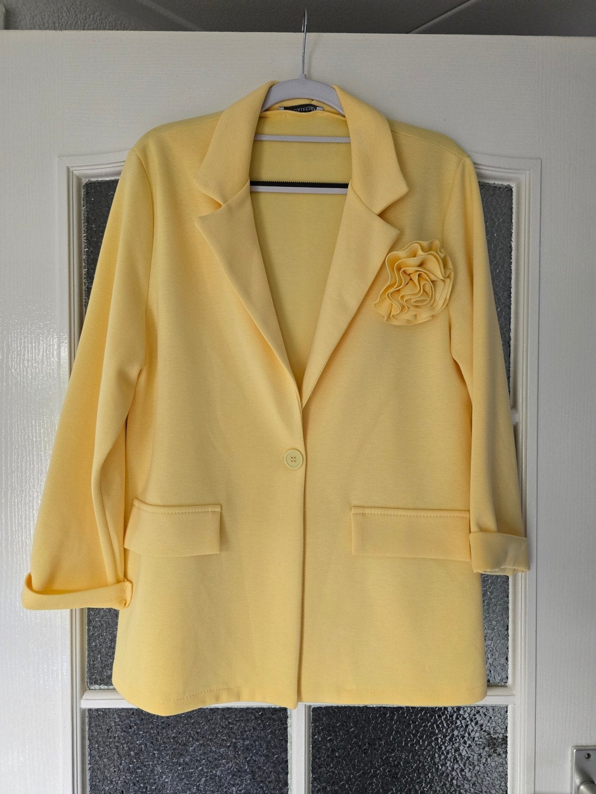 nieuw blazer geel 40 42 44, Ophalen of Verzenden, Nieuw, Maat 42/44 (L), Geel