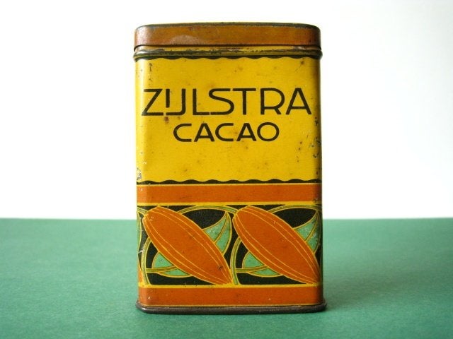 Zijlstra cacao blik Bekkers Holland 1920, Verzamelen, Ophalen of Verzenden, Gebruikt, Overige