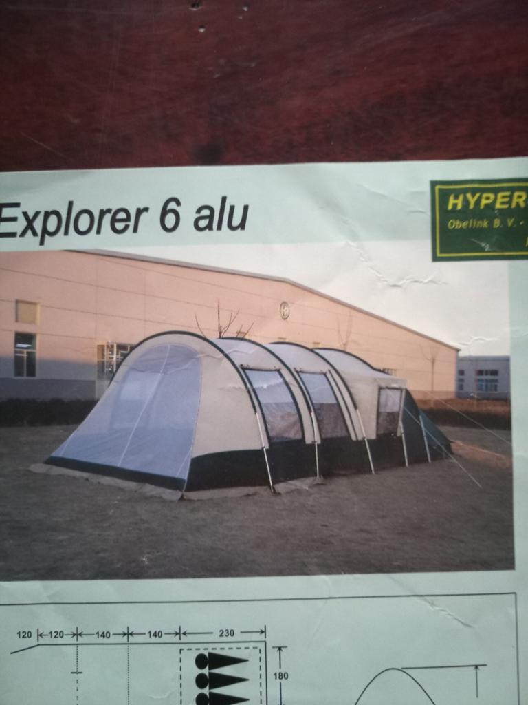 Obelink Explorer 6 Alu - Ruime 6-persoons tunneltent, Ophalen, Gebruikt, Tot en met 6