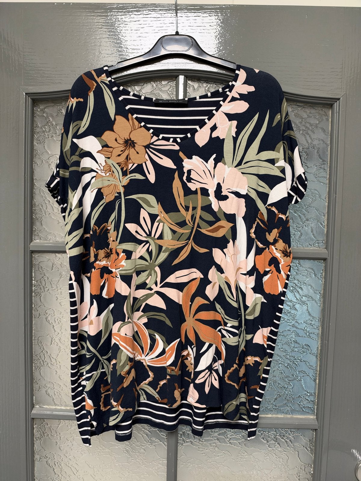 Betty Barclay Tuniek met Bloemenprint - Maat 46, Meerkleurig, Maat 46/48 (XL) of groter, Ophalen of Verzenden, Zo goed als nieuw