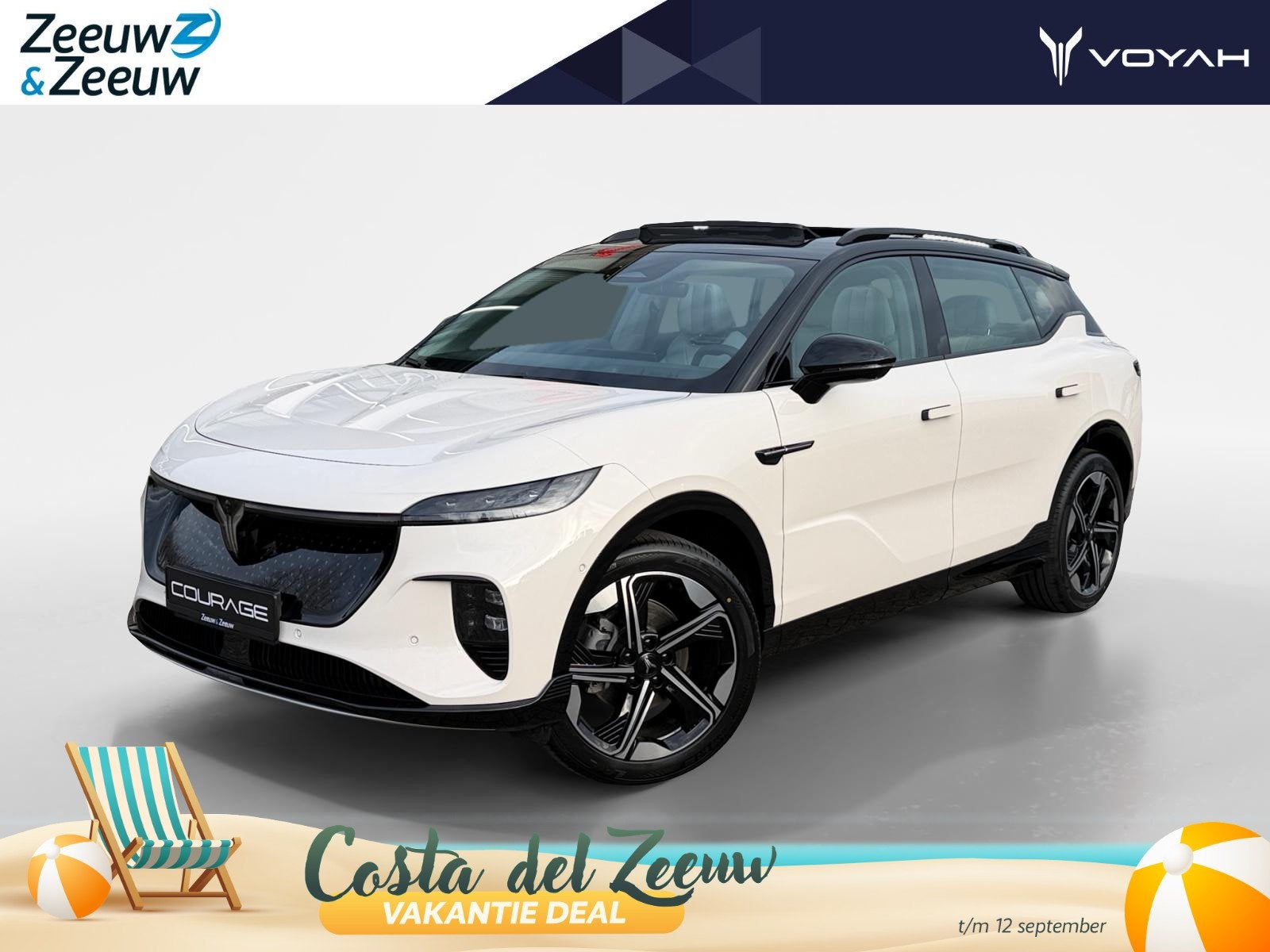 VOYAH Courage Business Edition 80 kWh | Direct Leverbaar | F, Auto's, Voyah, Automaat, Achterwielaandrijving, Wit, Leder