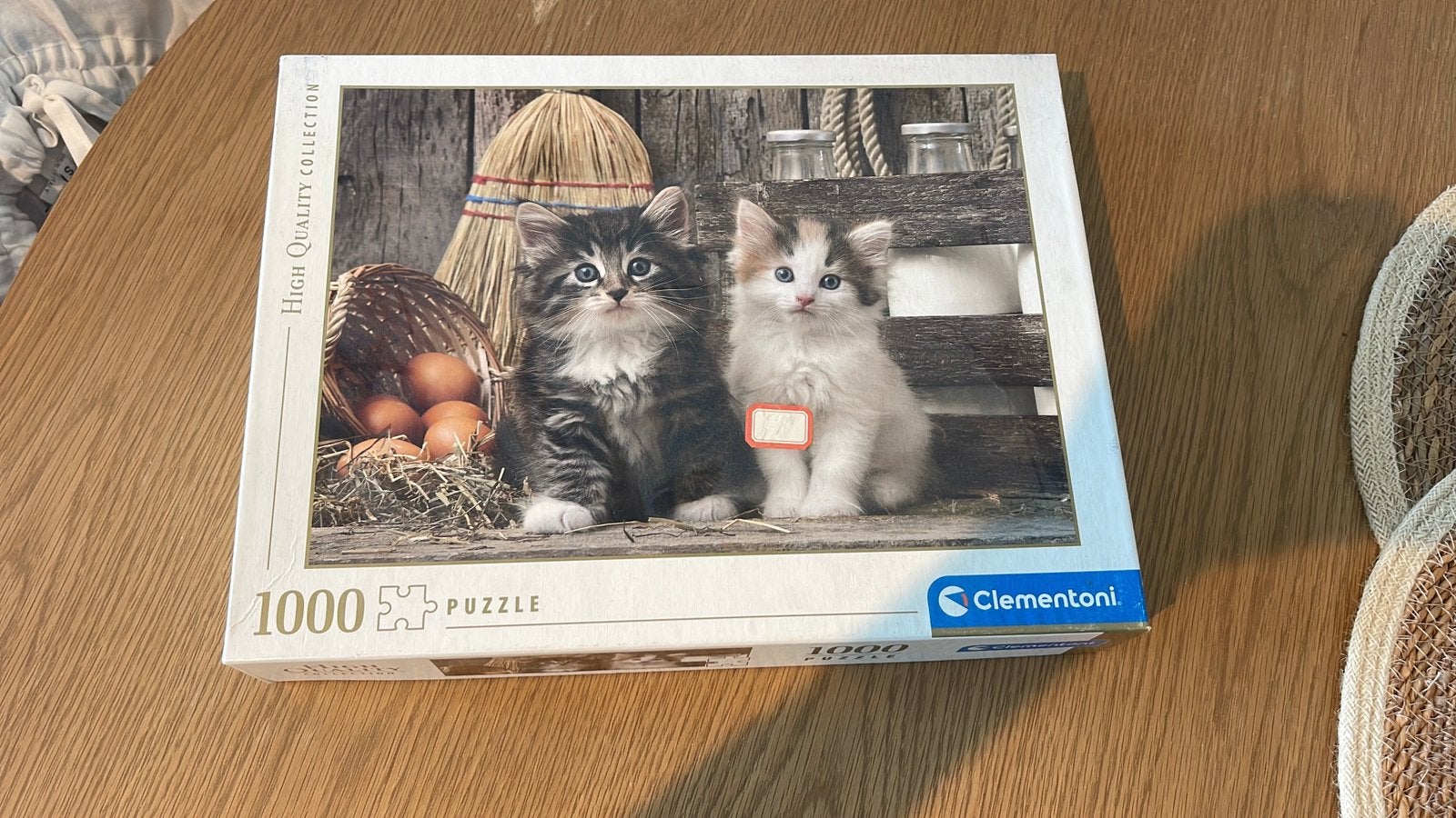 1000 stuks Clementoni puzzel - kittens katten, Ophalen, 500 t/m 1500 stukjes