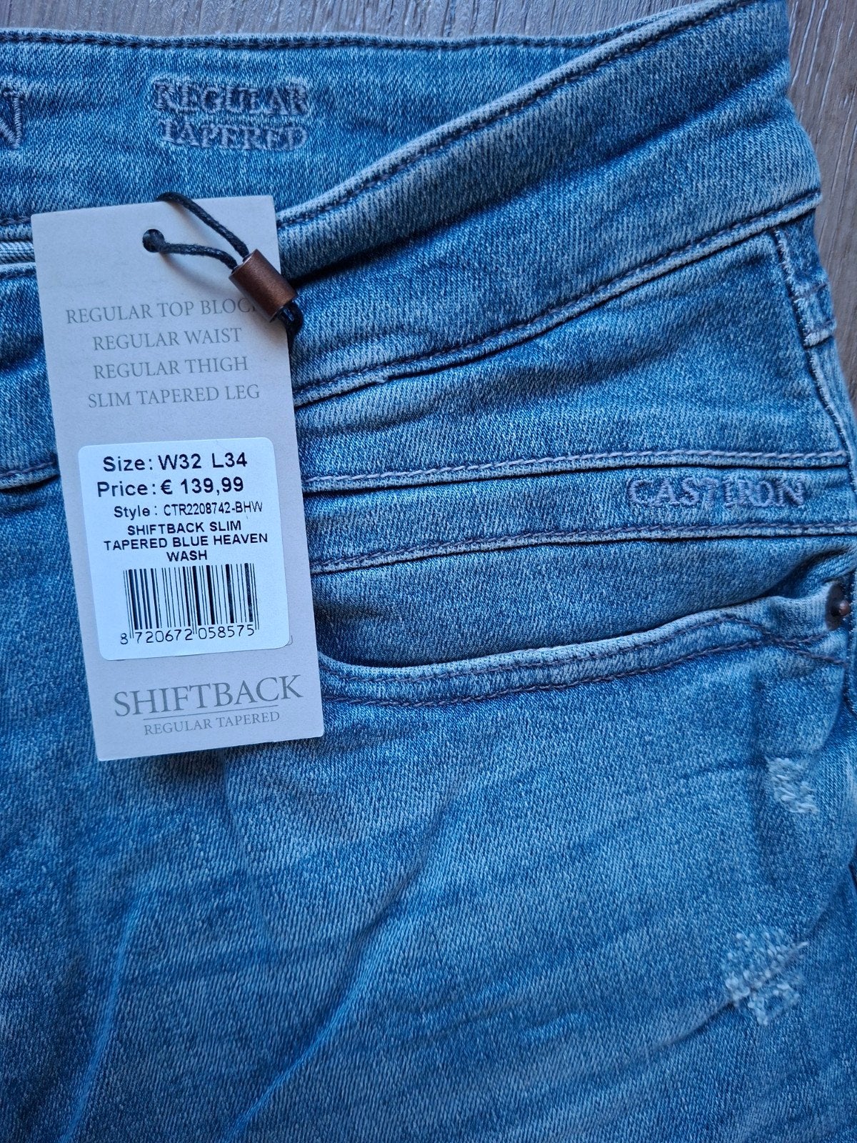 CAST IRON Shiftback jeans W32 L34, Blauw, Nieuw, W32 (confectie 46) of kleiner, Ophalen of Verzenden