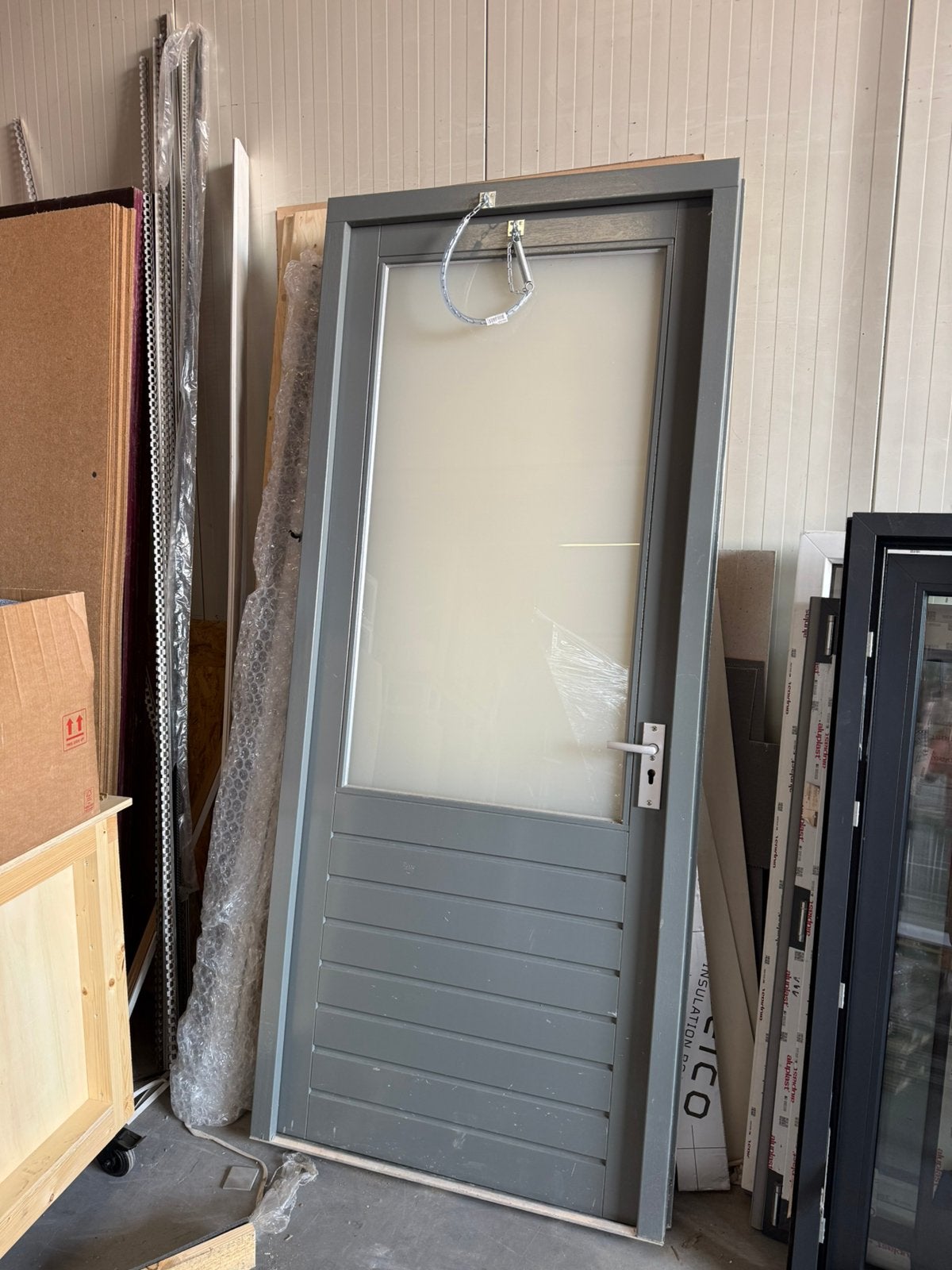 Schuur/tuindeur, Doe-het-zelf en Verbouw, Deuren en Horren, 215 cm of meer, Glas, Ophalen, 100 tot 120 cm