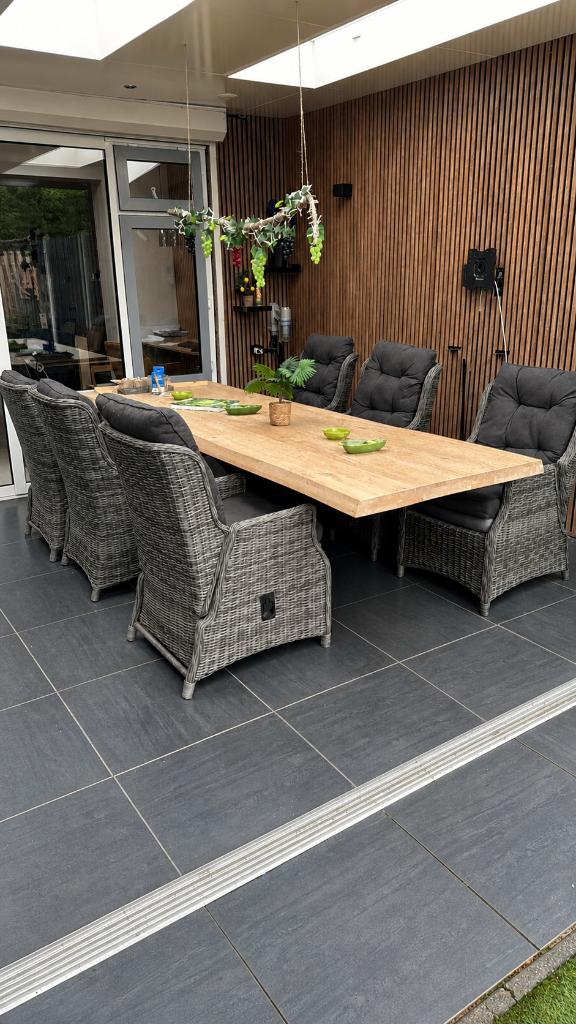 Tuinstoelen van Bois Le Duc | Grijs - SET, Ophalen, Aluminium, Verstelbaar, Gebruikt