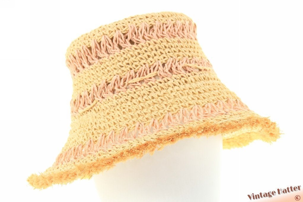 Flexibele zomer strandhoed Fiebig mauve roze papier 56-59, Kleding | Dames, Hoed, Nieuw, Fiebig, One size fits all