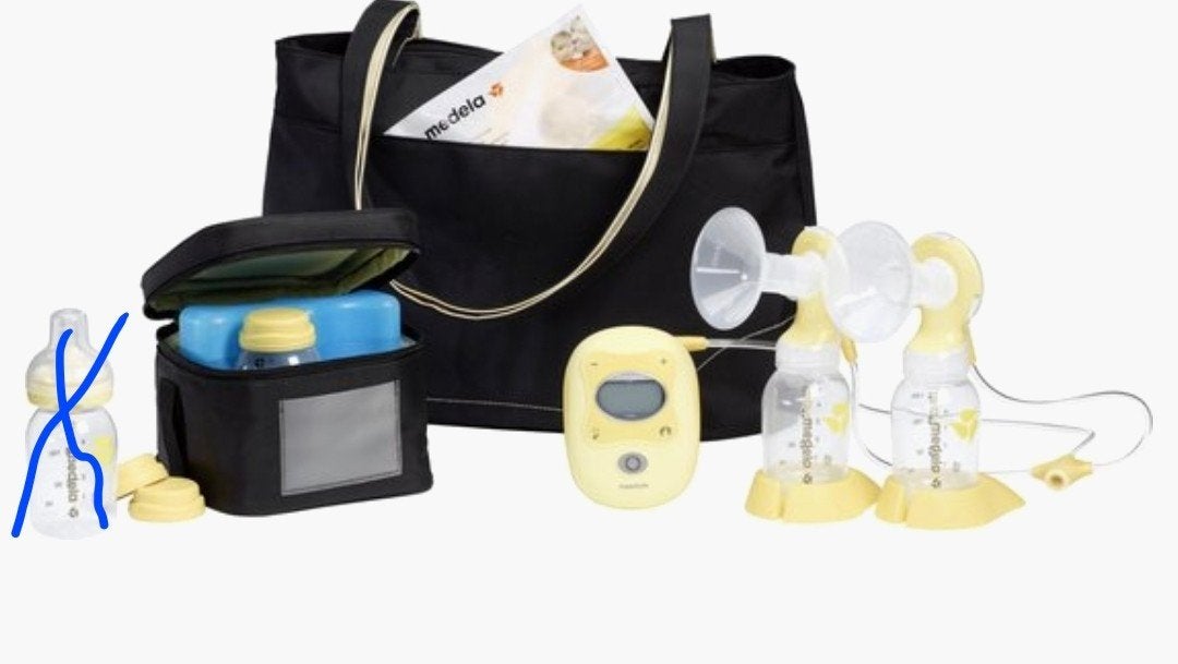 Medela Freestyle borstkolf complete set en extra's, Gebruikt, Medela, Borstkolf, Ophalen of Verzenden