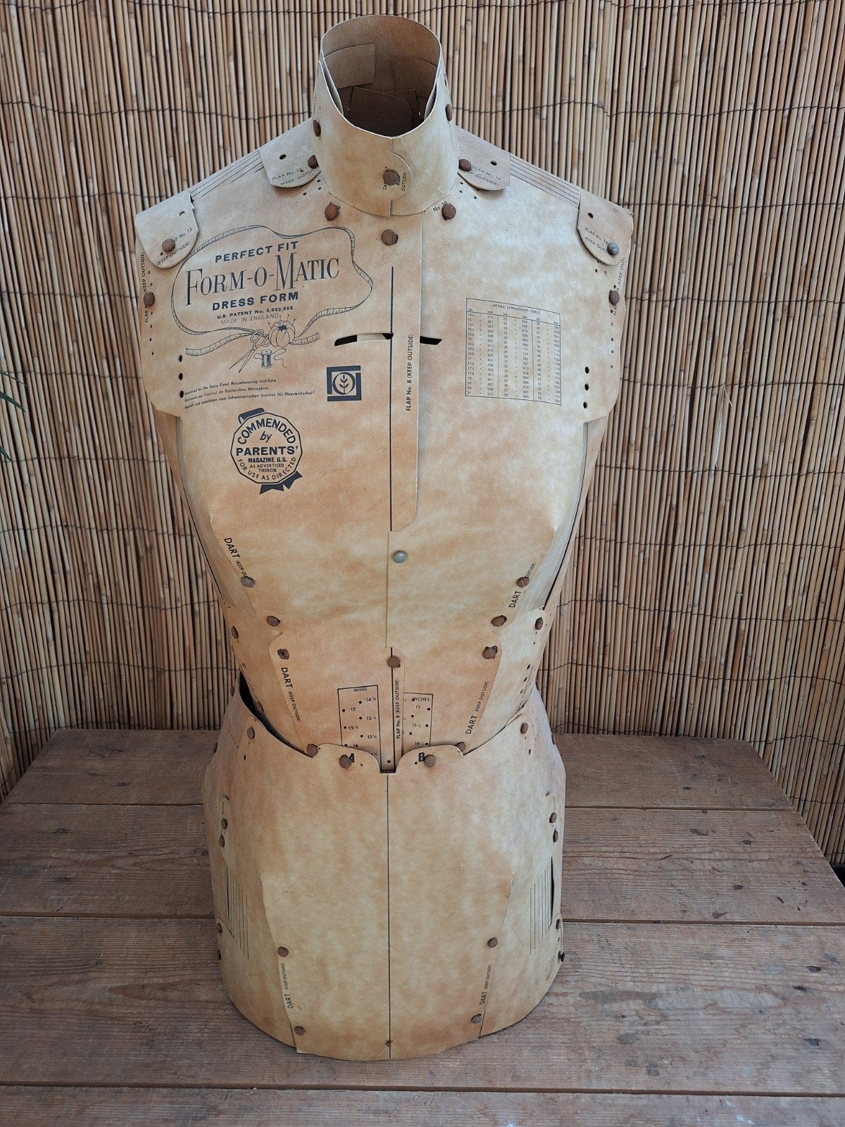 Verstelbare vintage paspop, Ophalen, Gebruikt, Paspop