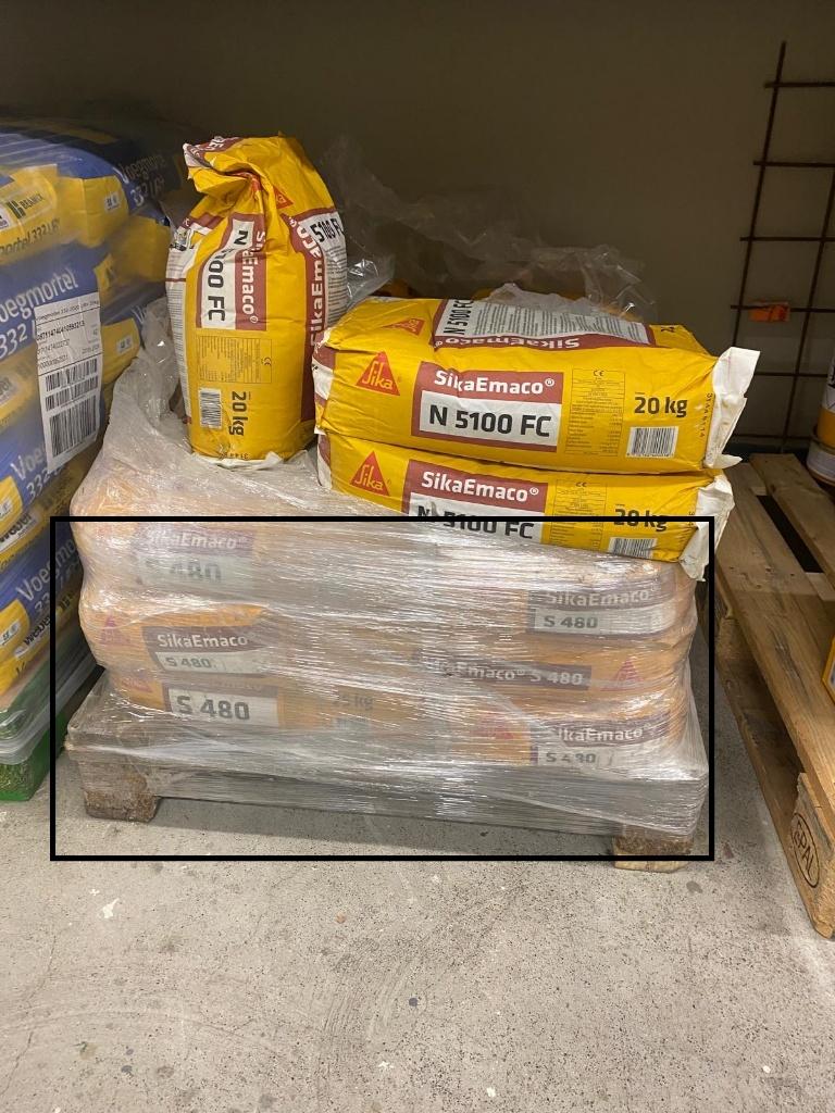 SikaEmaco S 480 reparatiemortel - 20x25 kg nieuw!, Ophalen, Onbekend, Nieuw, Onbekend
