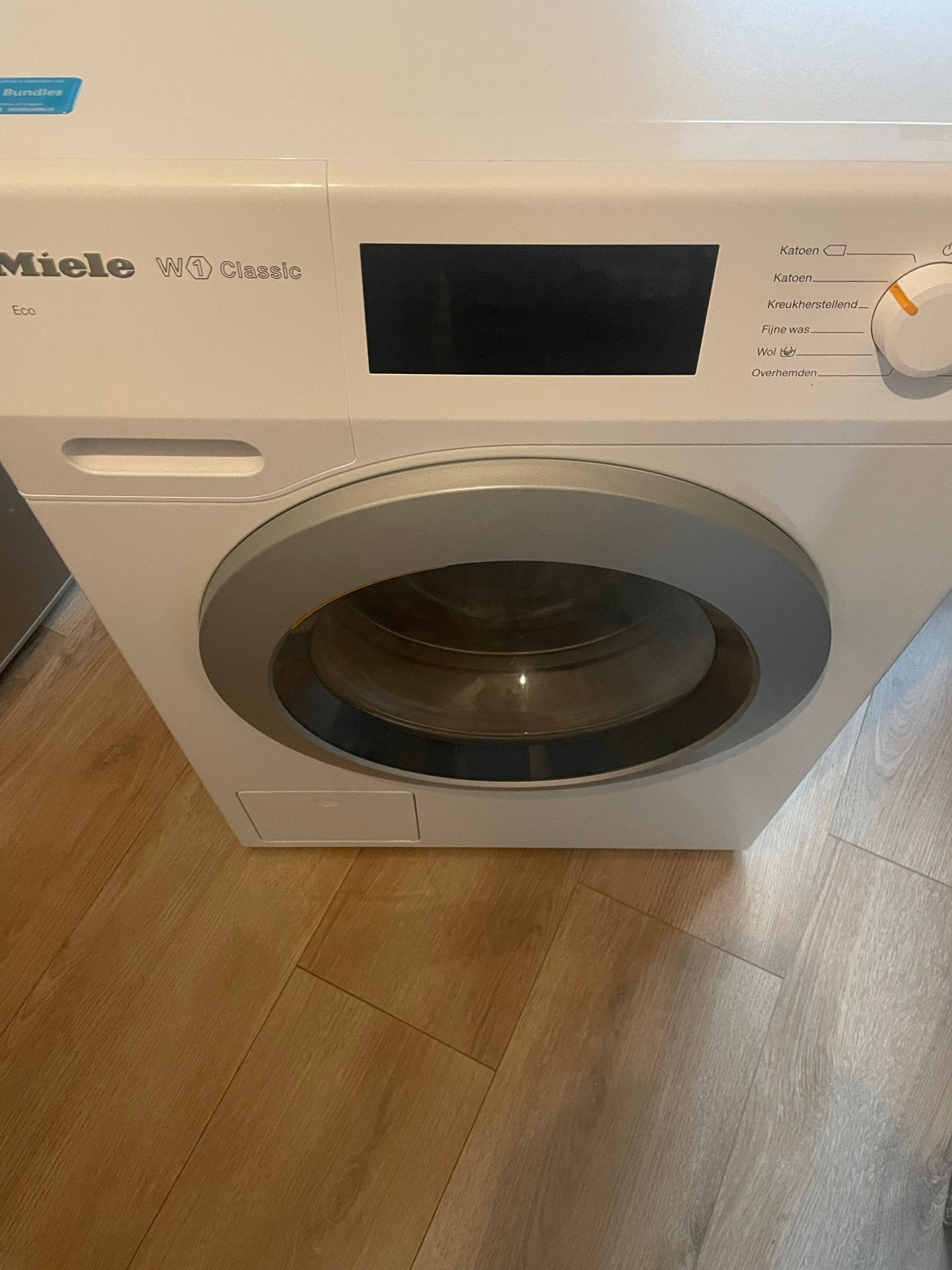 Miele W1 Classic WDB030 Wasmachine - Zo goed als nieuw, Ophalen, Zo goed als nieuw, Voorlader, 85 tot 90 cm