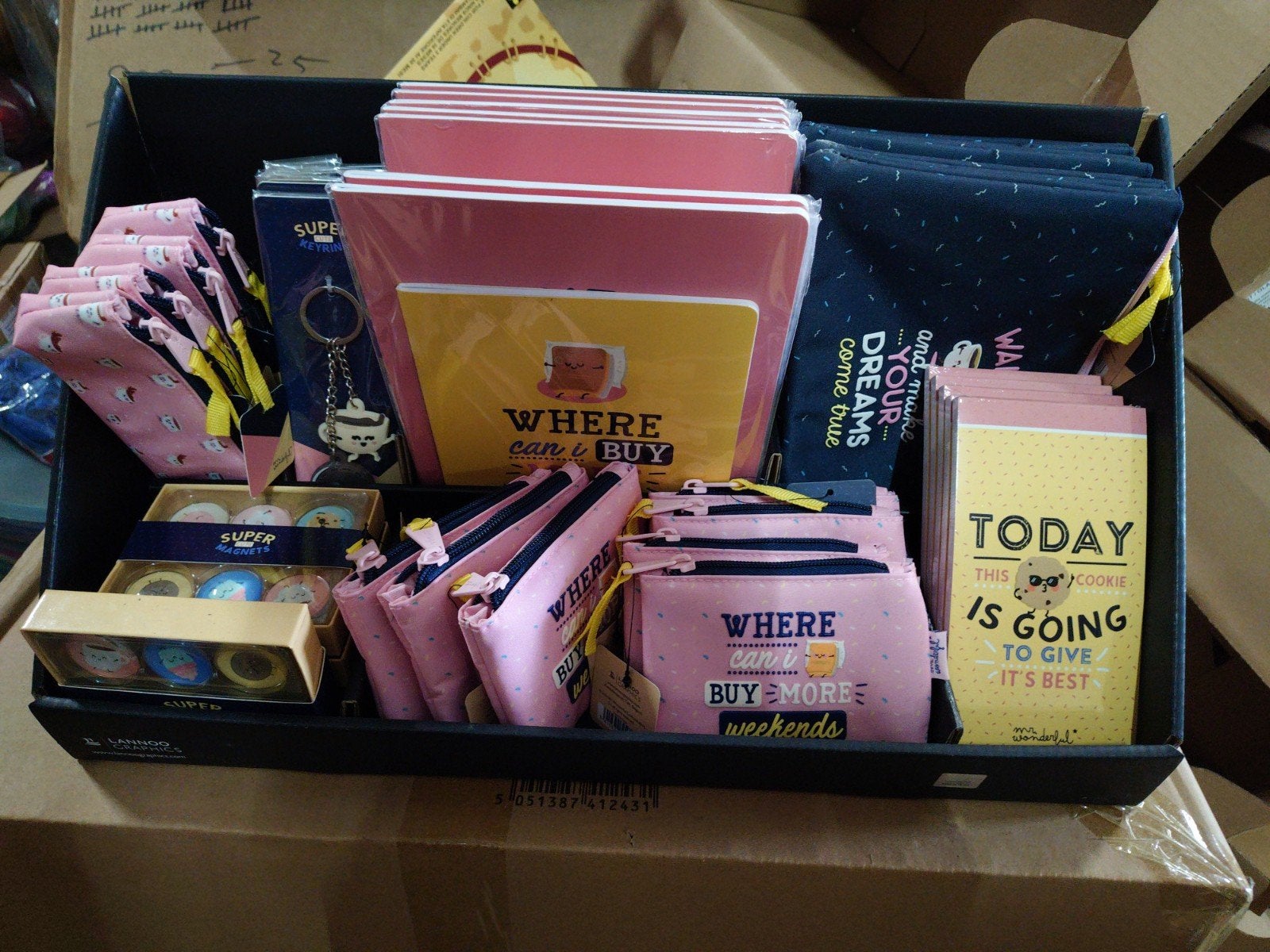 partij Display Lannoo school artikelen Mr Wonderful, ., Nieuw, Ophalen of Verzenden, .