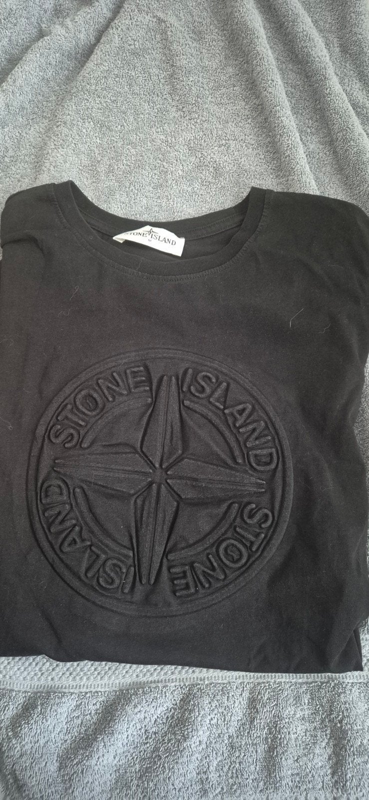 Zwarte T-shirts met diverse opdrukken (4 stuks), Ophalen of Verzenden, Gedragen, Maat 48/50 (M), Zwart