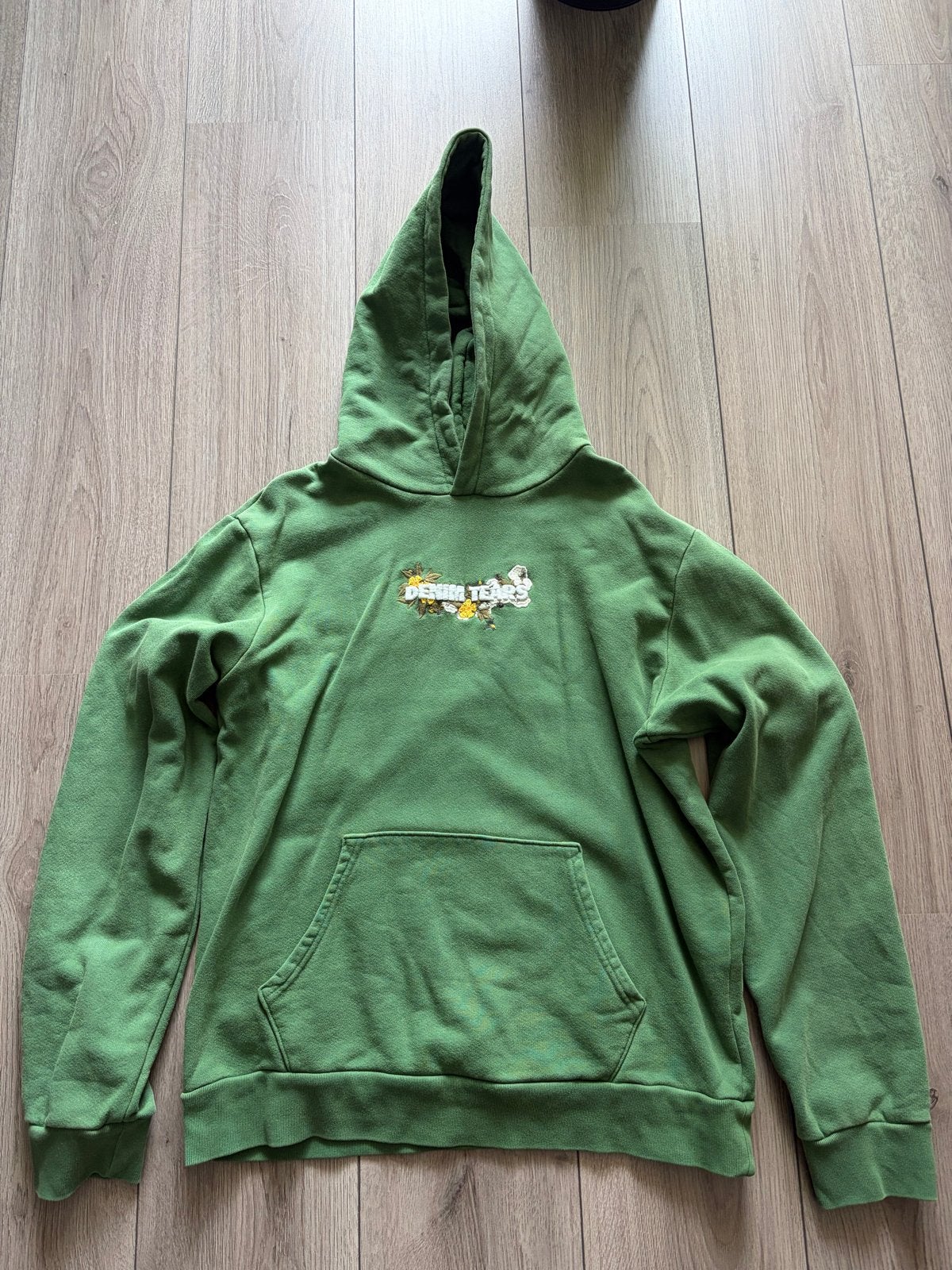 Denim Tears Hoodie Groen Maat M - Zo goed als nieuw, Ophalen of Verzenden, Zo goed als nieuw, Maat 48/50 (M), Groen
