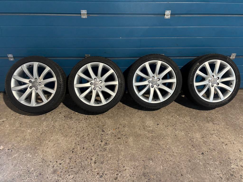 Originele Audi A4 / A6 - 18 inch set inclusief Zomerbanden, Auto-onderdelen, Banden en Velgen, Ophalen, 18 inch, Banden en Velgen
