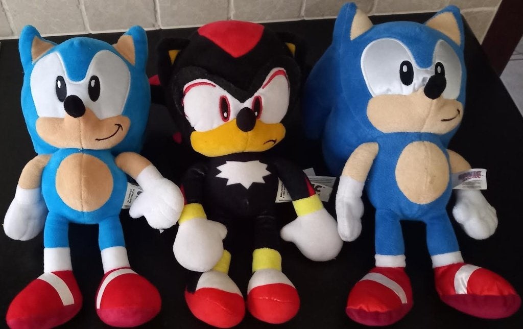 Knuffel Sonic x4, Kinderen en Baby's, Ophalen of Verzenden, Zo goed als nieuw, Overige typen