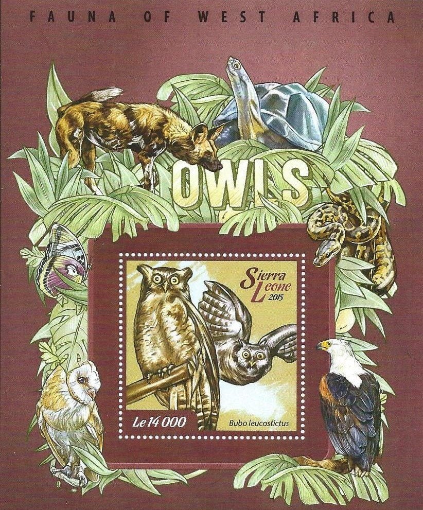 Vogels - Sierra Leone - Mi blok 733 - Postfris, Ophalen of Verzenden, Postfris, Dier of Natuur
