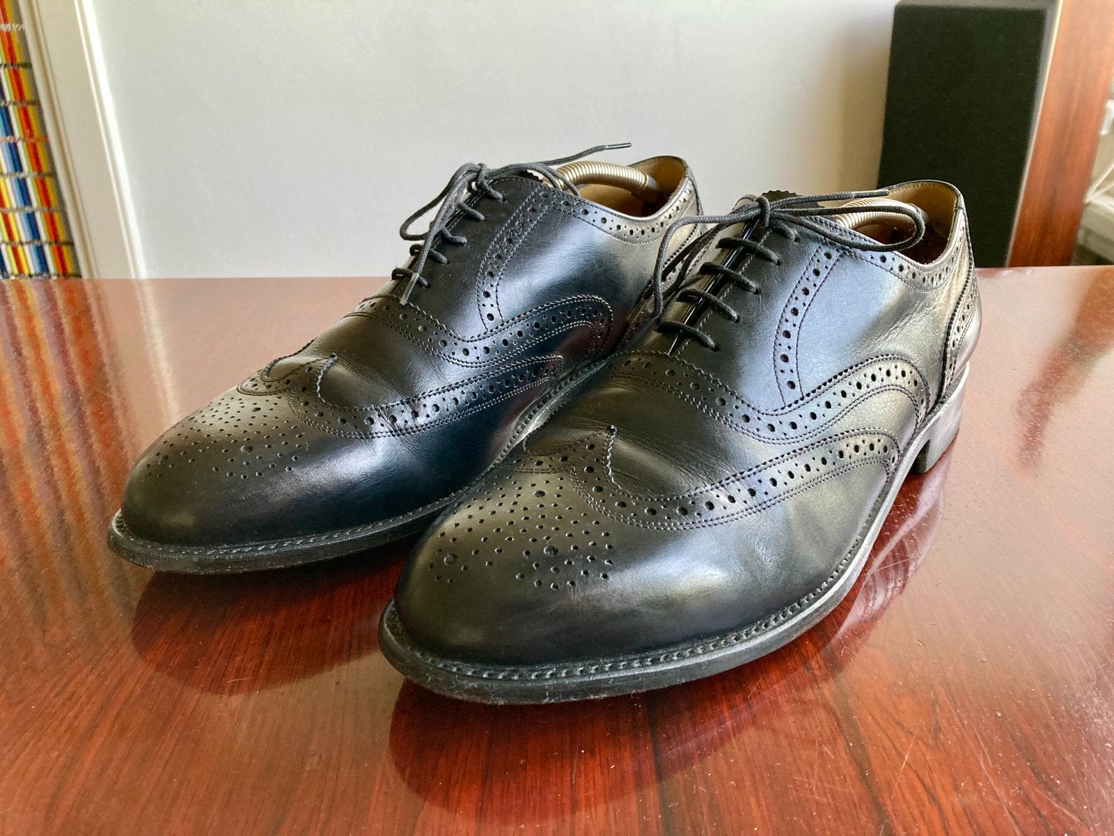 Van Bommel, Classic Brogues UK10,5 45 Avang Greve, Verzenden, Gedragen, Zwart