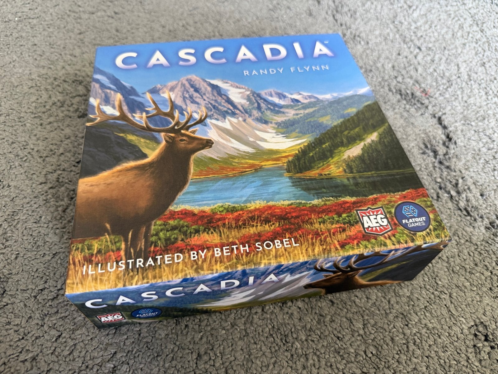 Cascadia Bordspel - Zo goed als nieuw, Engelse versie., Een of twee spelers, Ophalen of Verzenden, Zo goed als nieuw