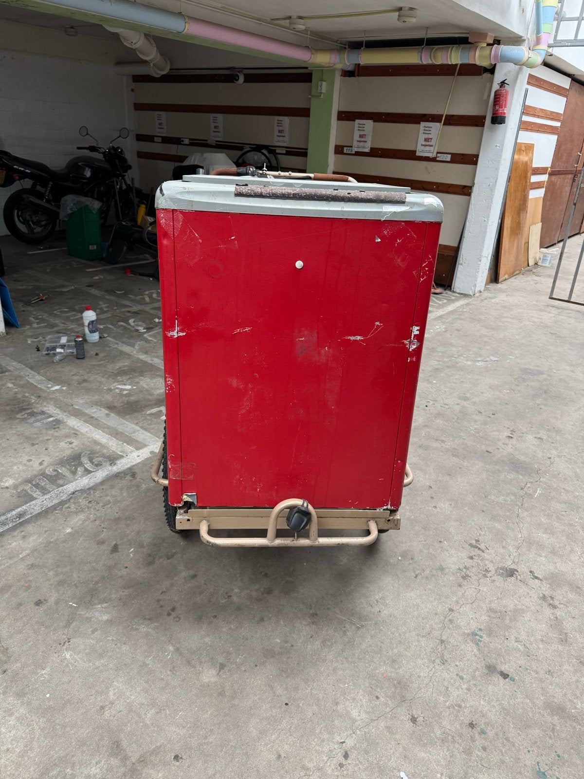 Bakfiets met vrieskist - Ideaal voor evenementen!, Gebruikt, Goederen, Elektrisch, Trommelrem