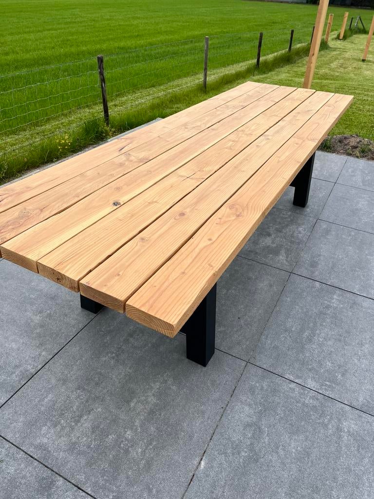 Nieuwe tuintafel douglashout, Tuin en Terras, Tuintafels, Ophalen, Nieuw, Rechthoekig, Hout