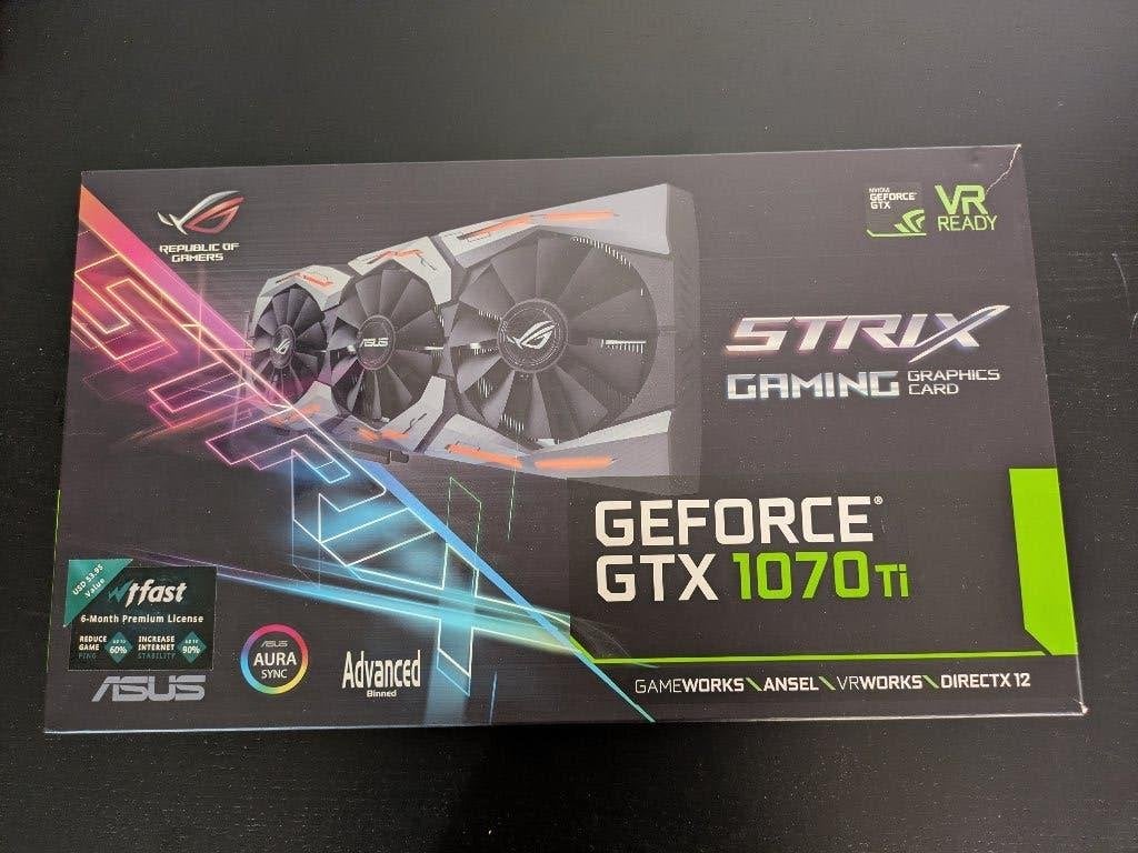 Asus Strix Geforce GTX 1070ti, Computers en Software, Videokaarten, Ophalen, PCI-Express 3, HDMI, Nvidia