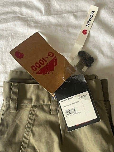 Fjäll Räven maat 38 khaki trekking broek G1000 stof, Kleding | Dames, Broeken en Pantalons, Maat 38/40 (M), Fjall Raven, Beige