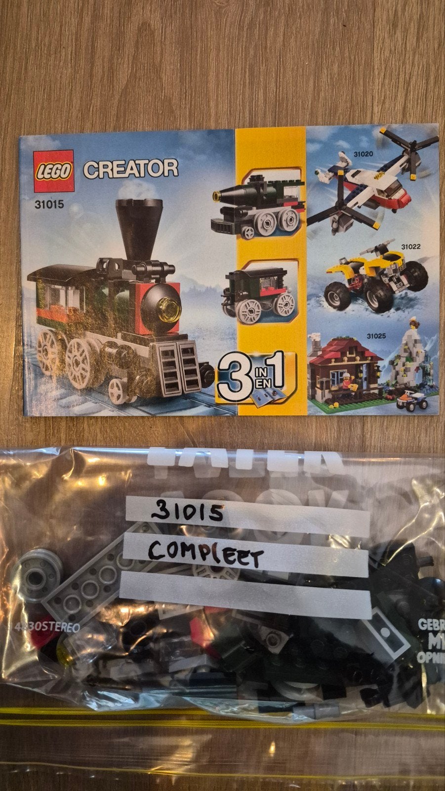 LEGO Creator 31015 Emerald Express 3-in-1 (Compleet), Ophalen of Verzenden, Zo goed als nieuw