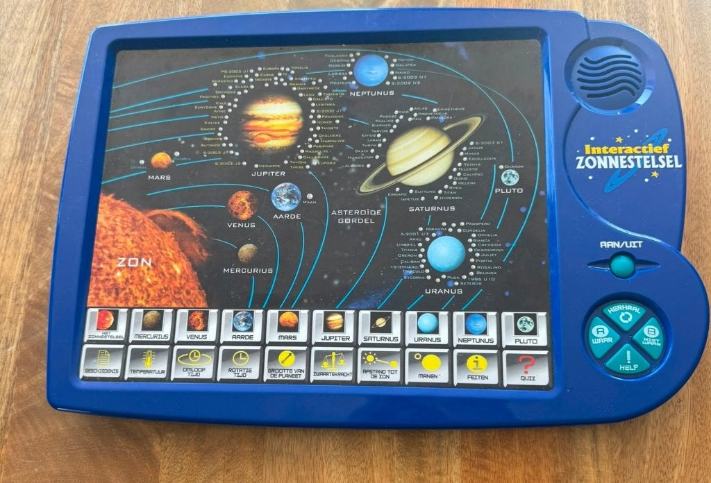 Interactief Zonnestelsel – leerzaam elektronisch spel, Ophalen of Verzenden, Gebruikt, Met geluid
