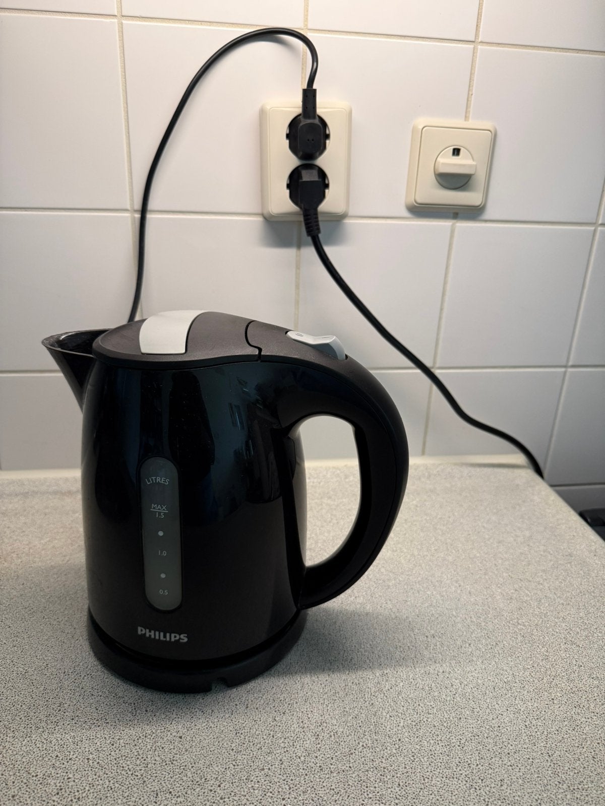 Waterkoker, Witgoed en Apparatuur, Waterkokers, 1 tot 2 liter, Ophalen of Verzenden, Gebruikt