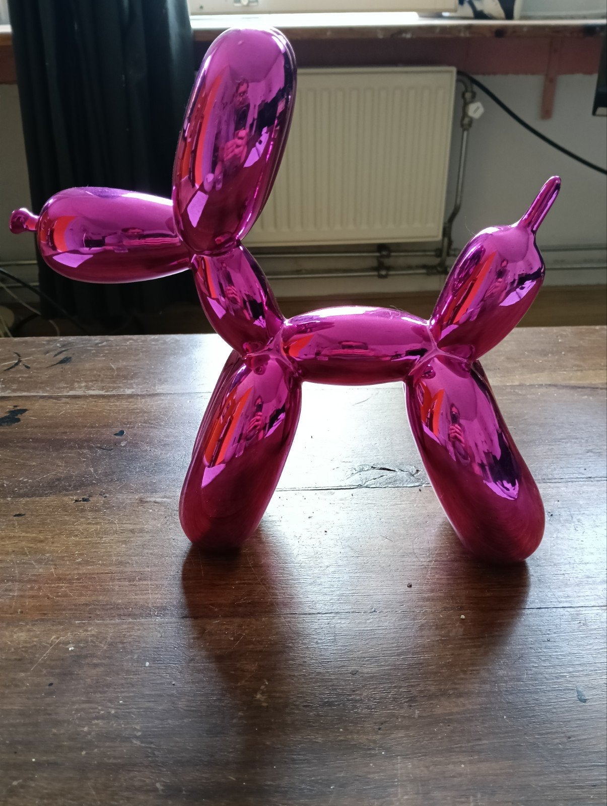 Jeff Koons stijl Ballonhond - Roze - 25cm, Ophalen of Verzenden