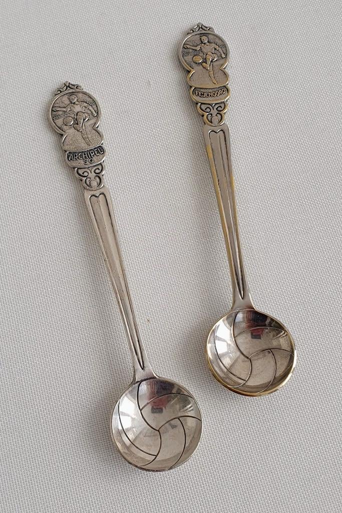 Zilver-plated lepeltjes, Antiek en Kunst, Ophalen of Verzenden