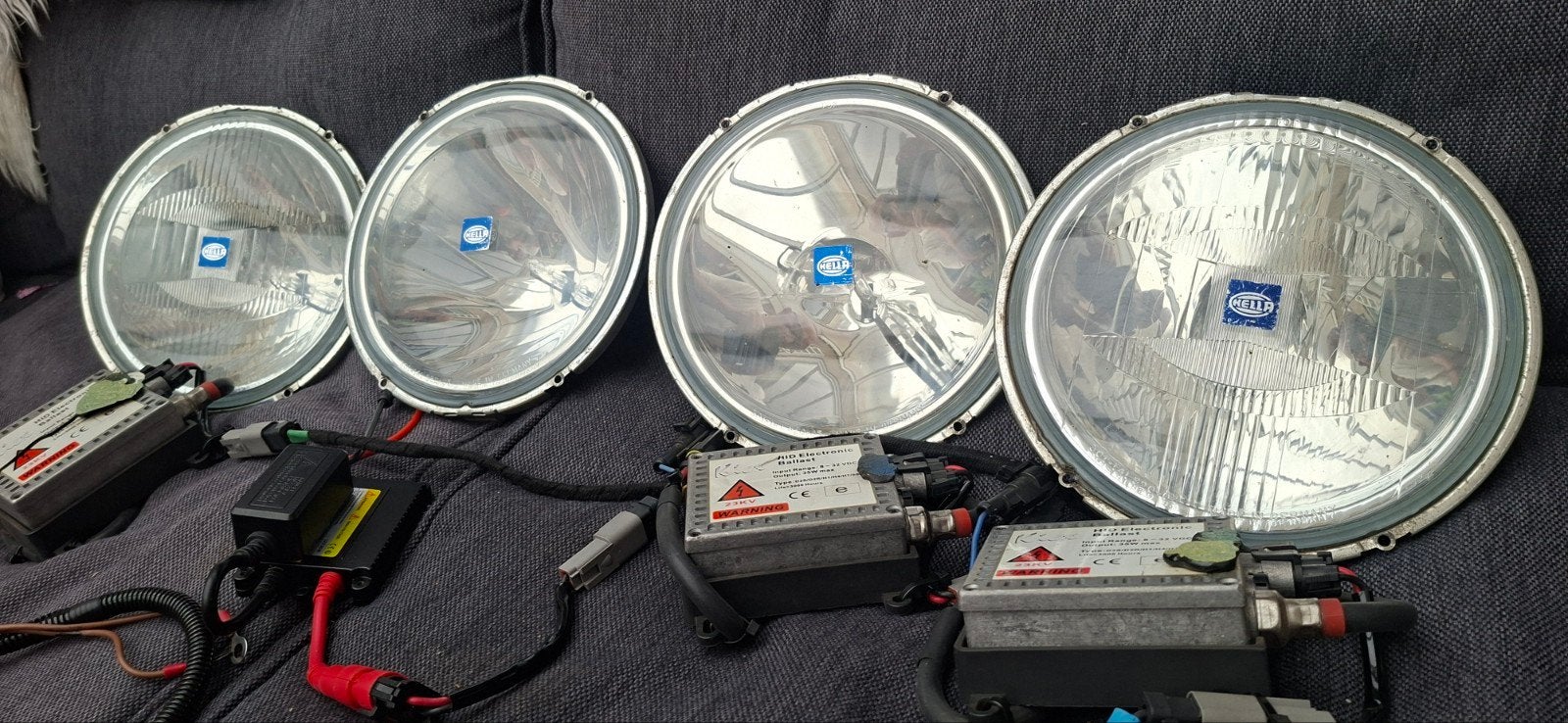 4X Hella Rally 3000 Xenon Verstralers (4 stuks), Ophalen of Verzenden