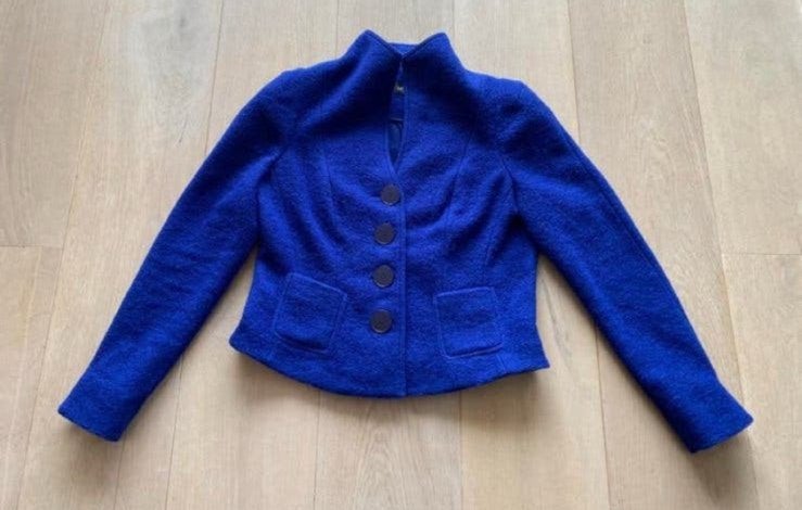 Moq vest jasje L wol nieuwstaat, Kleding | Dames, Blauw, Maat 42/44 (L), Ophalen of Verzenden, Zo goed als nieuw