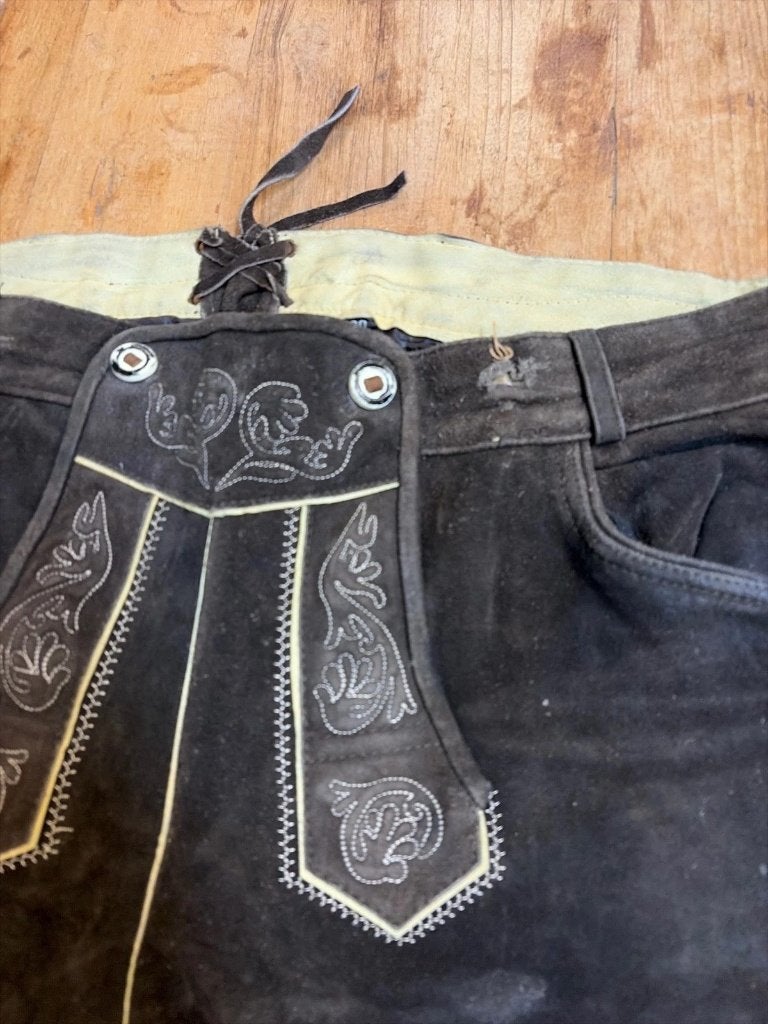 Originele Lederhosen XXXL maat 60, Bruin, Djt@dejuistetoon.eu, Overige maten, Ophalen of Verzenden