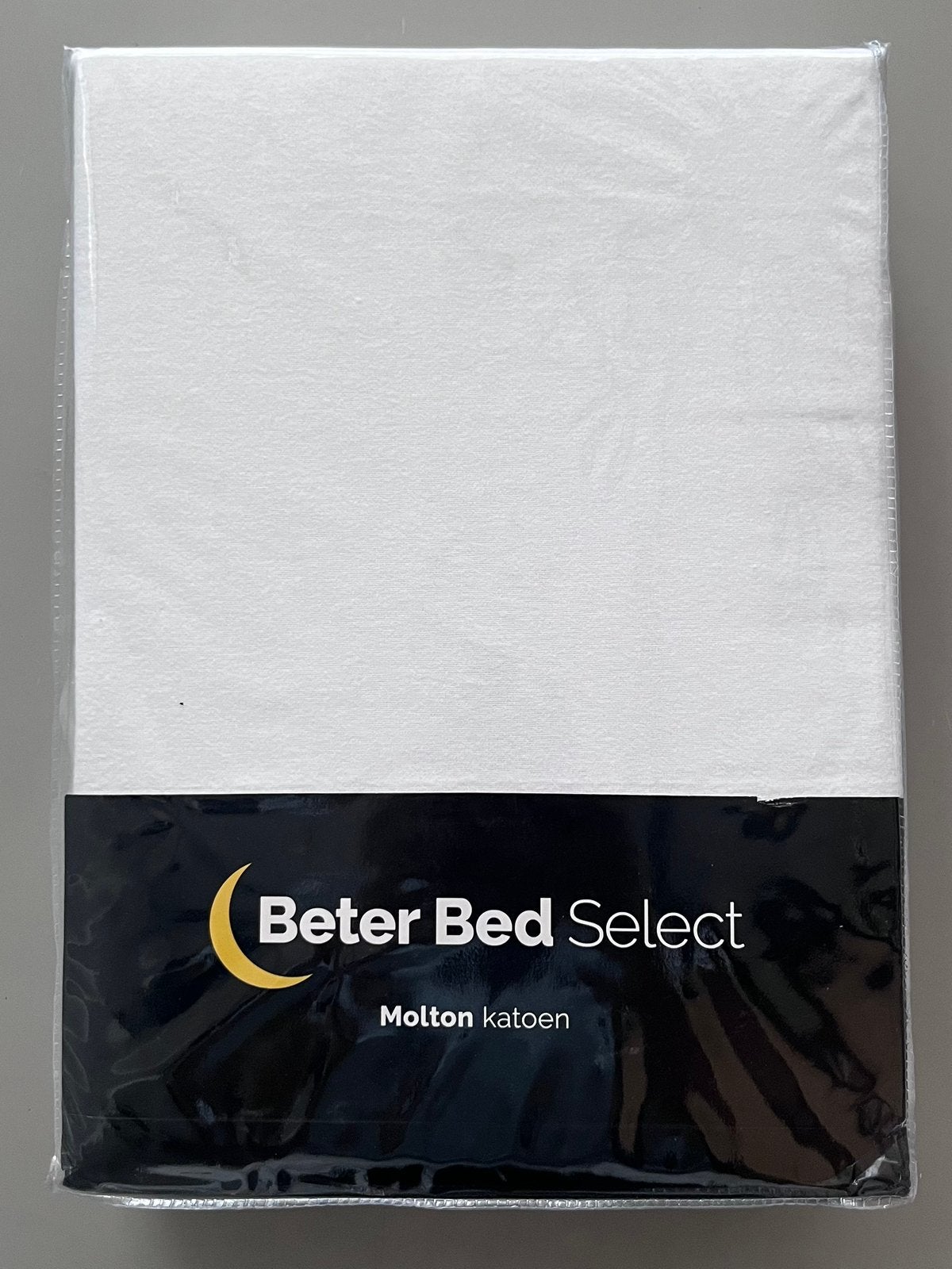 Beter Bed molton wit katoen 180x210 (nieuw), Ophalen, Wit, Hoeslaken of Sloop, Nieuw