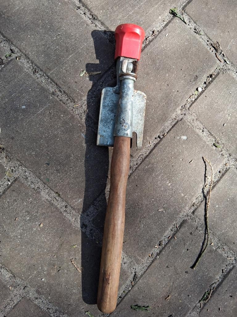 Onkruidsteker met houten handvat, Ophalen of Verzenden, Gebruikt, Onkruidsteker, Onbekend