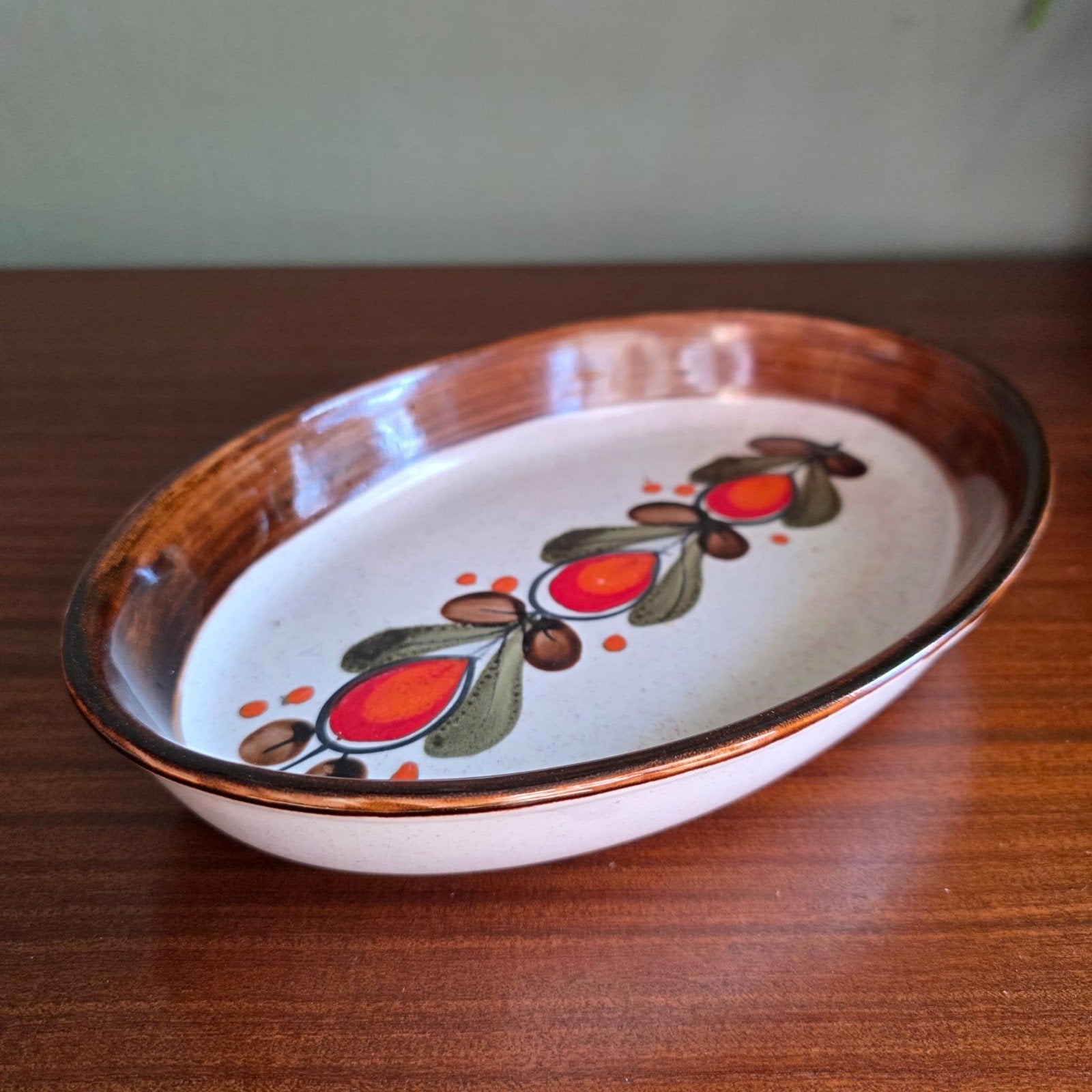 Lucky Vintage Schramberg Bernau ovale schaal – West Germany, Ophalen of Verzenden, Huis en Inrichting