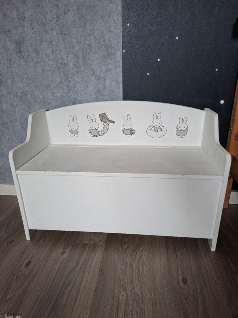 Leuk bankje/speelgoedbak/boekenopberger., Kinderen en Baby's, Kinderkamer | Overige Meubels, Ophalen, Gebruikt, Overige typen