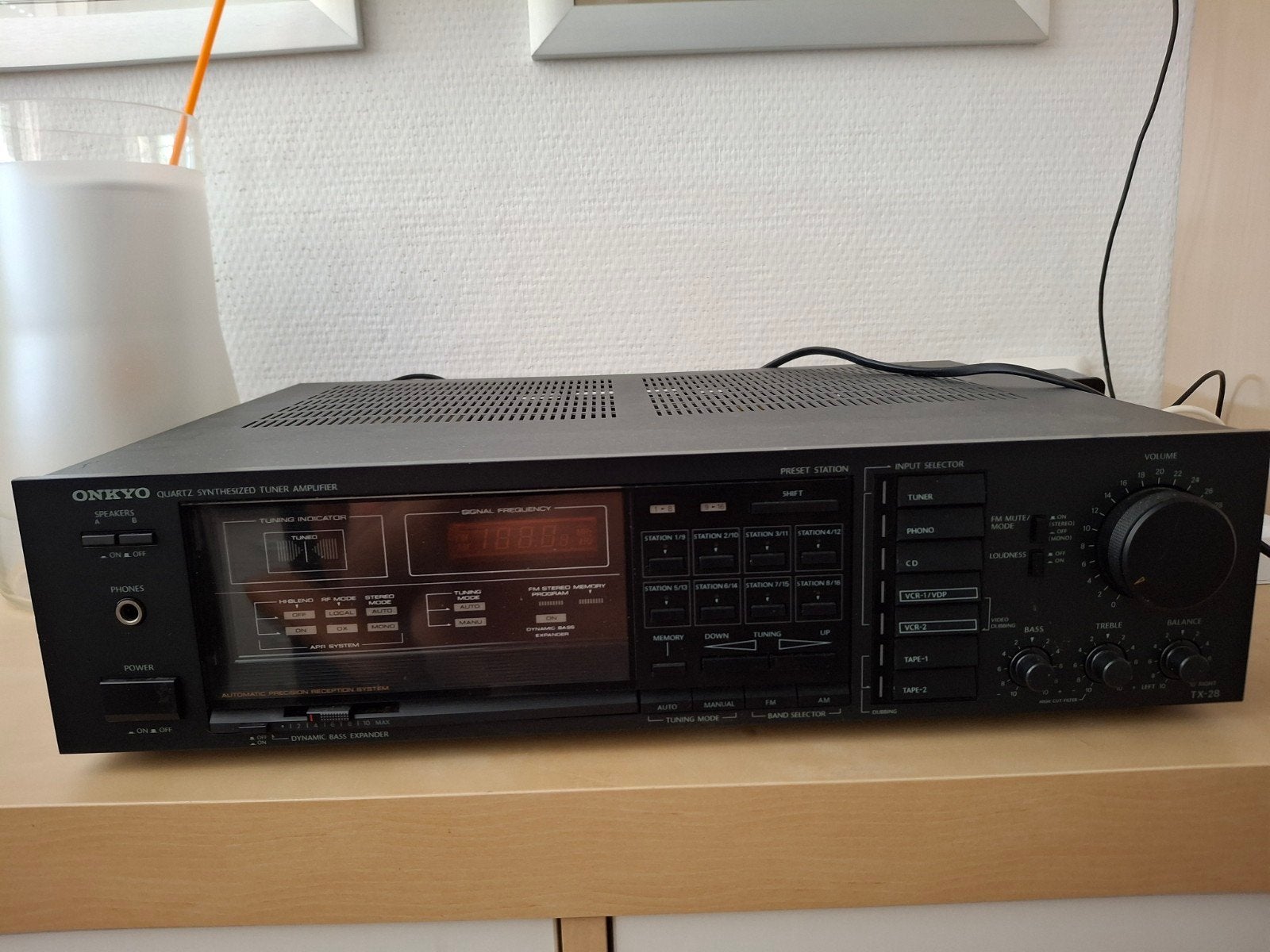Onkyo Quartz Synthesizer Tuner Versterker TX-38/28, Ophalen, Gebruikt, 120 watt of meer, Stereo