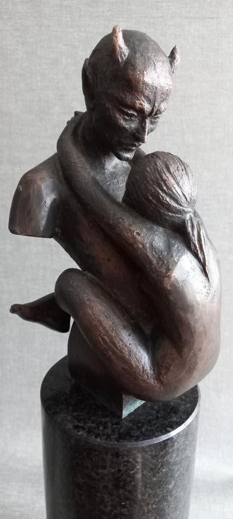 Etruscan Brons Statuette of an Ithyphallic Satyr
& nude, Ophalen of Verzenden, Brons