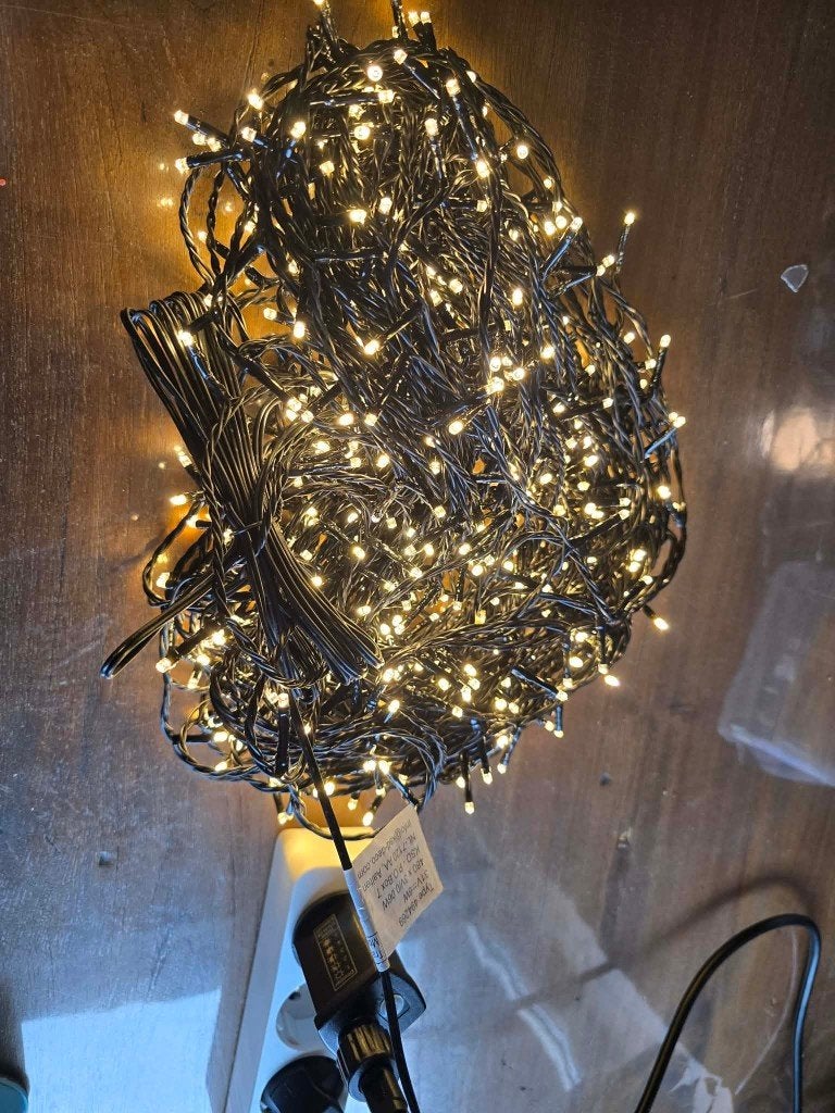 LED Kerstverlichting – 36 meter | 480 Witte LED's, Diversen, Kerst, Ophalen of Verzenden, Zo goed als nieuw
