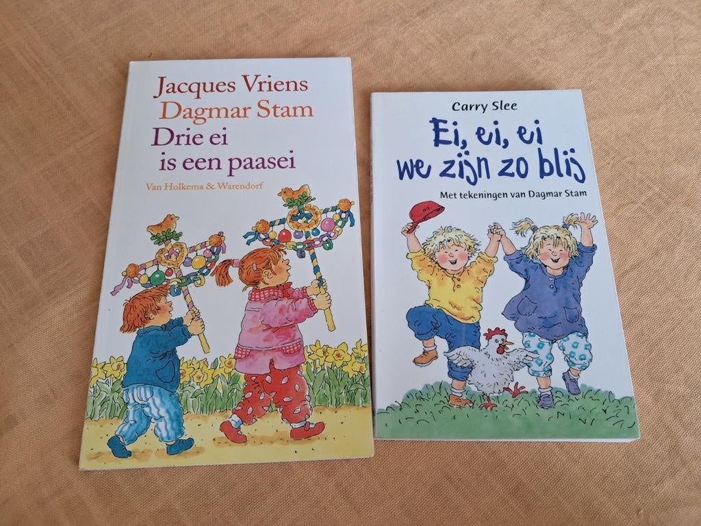 Set van 2x voorleesboek pasen palmpasen, Boeken, Gelezen, Jacques Vriens, Fictie algemeen, Ophalen of Verzenden