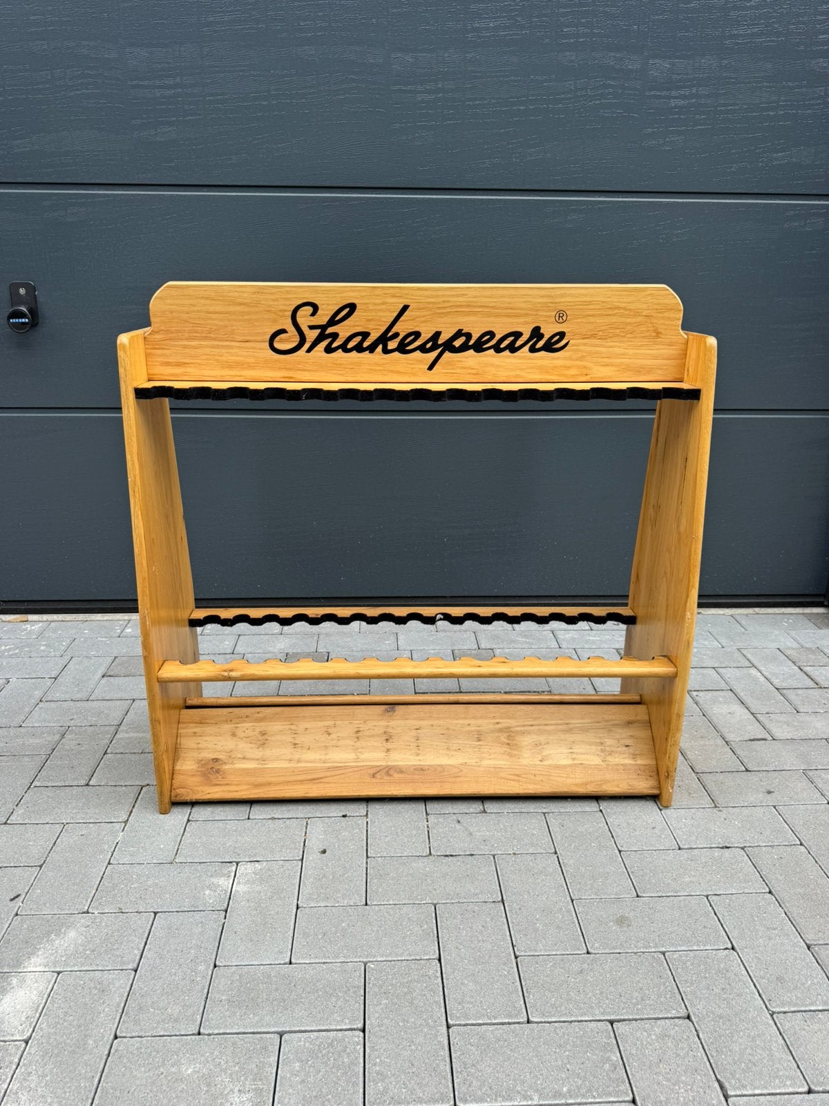 Vishengel standaard met vilt. Shakespeare., Ophalen of Verzenden, Zo goed als nieuw, Werphengel