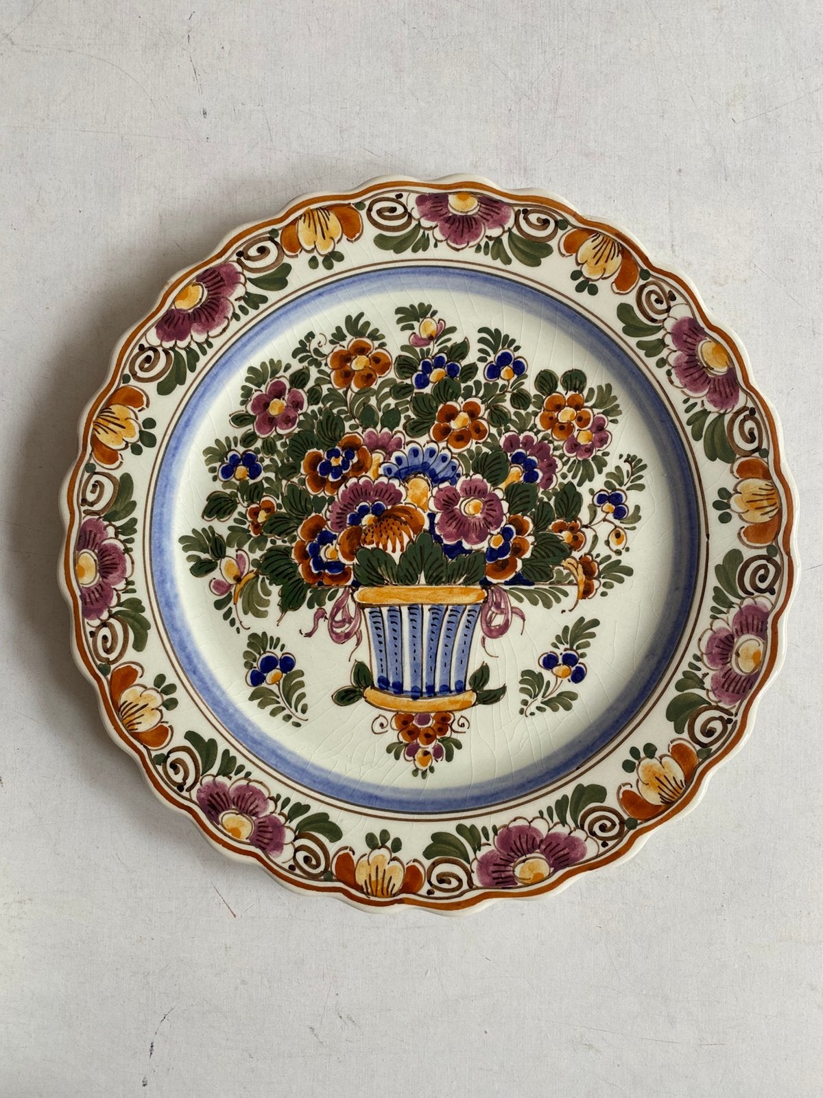 Polychoom wandschotel Delft, Antiek en Kunst, Ophalen of Verzenden